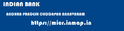 INDIAN BANK  ANDHRA PRADESH CUDDAPAH ANNAVARAM   micr code